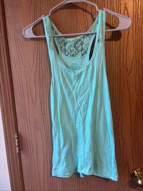 Authentic American Heritage Mint Lace-Back Tank Top